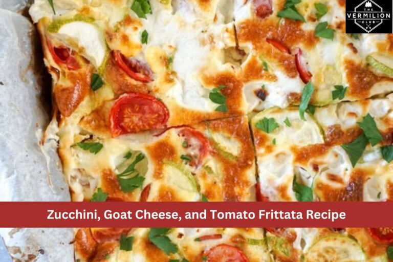 Zucchini, Goat Cheese, and Tomato Frittata Recipe