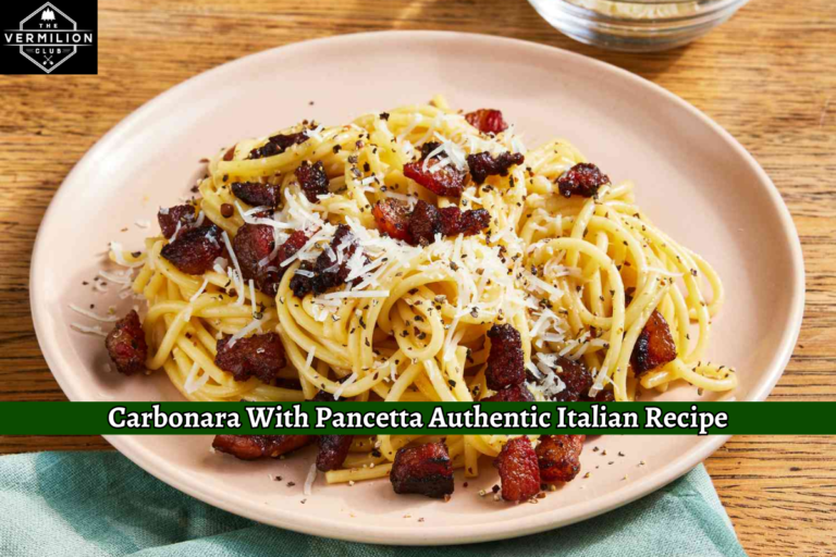 Carbonara With Pancetta Authentic Italian Recipe