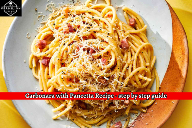 Carbonara with Pancetta Recipe - step by step guide