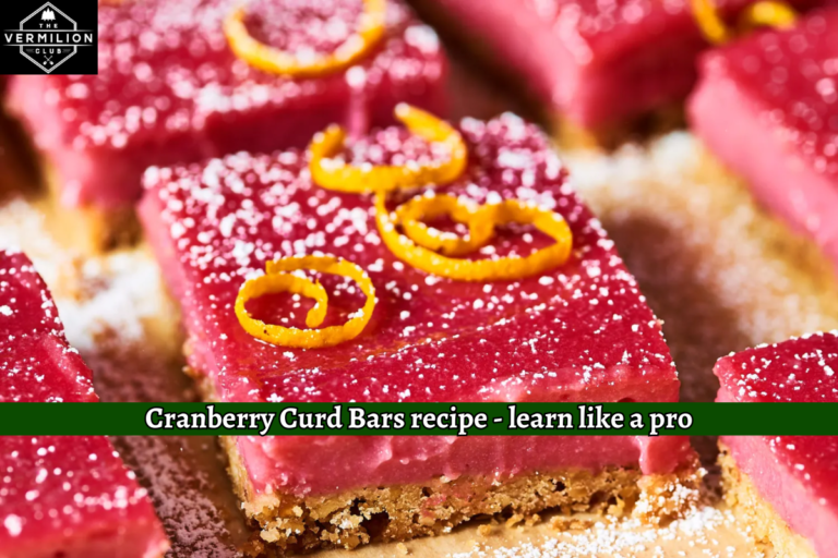 Cranberry Curd Bars recipe - learn like a pro