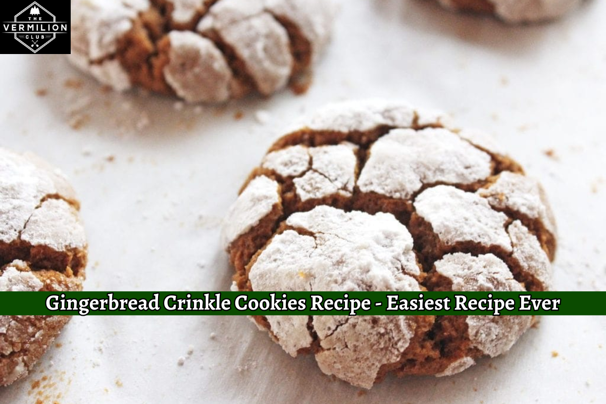 Gingerbread Crinkle Cookies Recipe - Easiest Recipe Ever