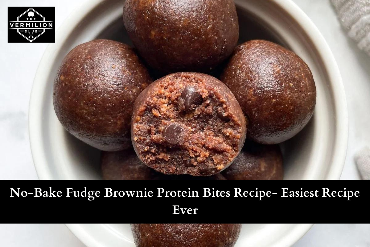 No-Bake Fudge Brownie Protein Bites Recipe- Easiest Recipe Ever
