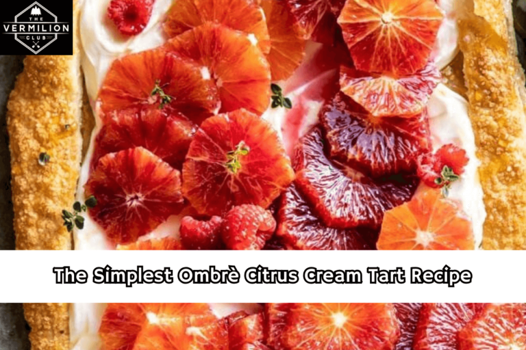 The Simplest Ombrè Citrus Cream Tart Recipe