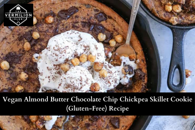 Vegan Almond Butter Chocolate Chip Chickpea Skillet Cookie (Gluten-Free) Recipe