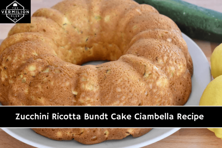 Zucchini Ricotta Bundt Cake Ciambella Recipe