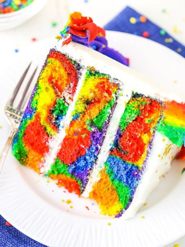 Rainbow Swirl Cake Recipe