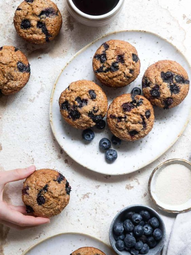 Healthy Blueberry Muffins (Whole Wheat!) Recipe