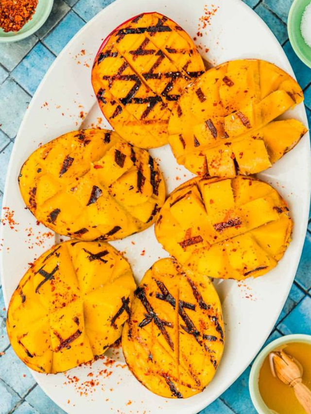 Grilled Mango With Lime, Aleppo Pepper, And Honey Recipe